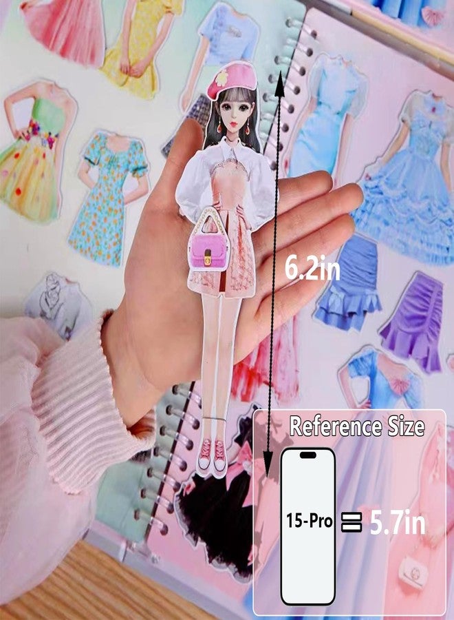 Daniel Axel Magnetic Dress Up Dolls, Magnetic Doll Dress Up Kits Magnetic Paper Dolls Pretend Play Set for Girls Ages 4 Years and Up Kids Travel Activities Road Trip Car Ride Interactive Learning Imagine Gift - Image 3